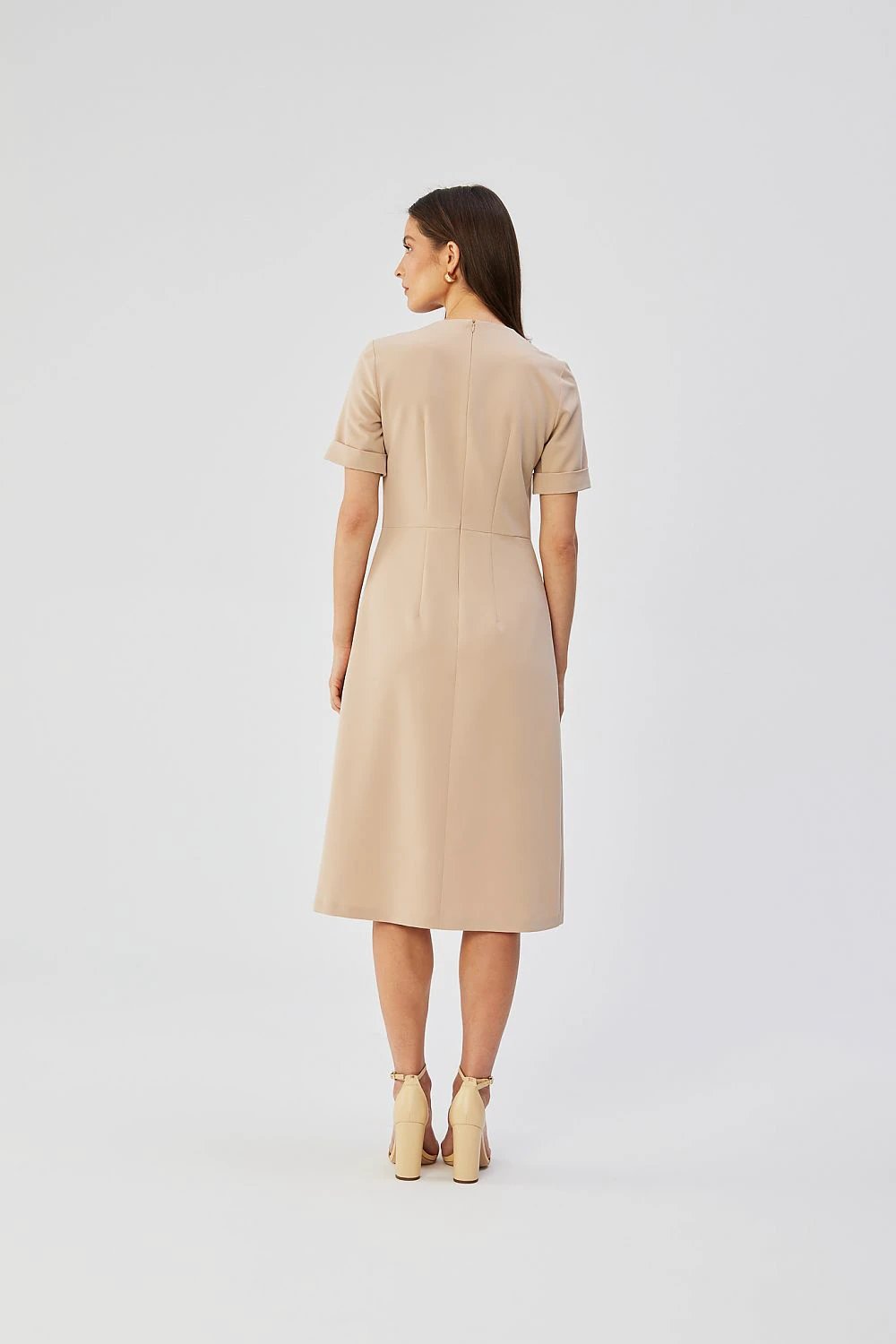 Stylove Cocktail Dress - Elegant Design with Decorative Pleats and Polish Craftsmanship by Stylove