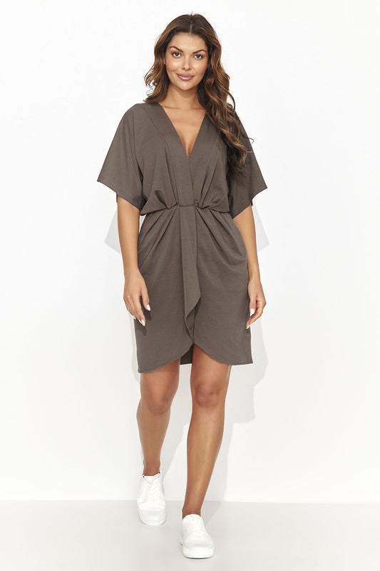 Daydress Numinou Short Kimono Dress With Drawstring Waist by Numinou