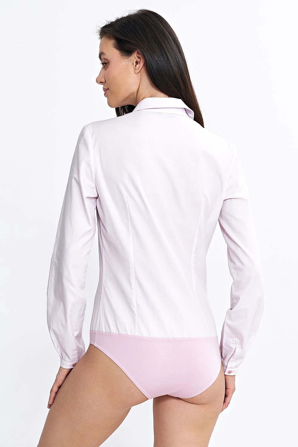 Elegant Women's Shapewear Body Shaper - Fitted Design with Half-Collar and Long Sleeves for Silhouette Enhancement by Nife