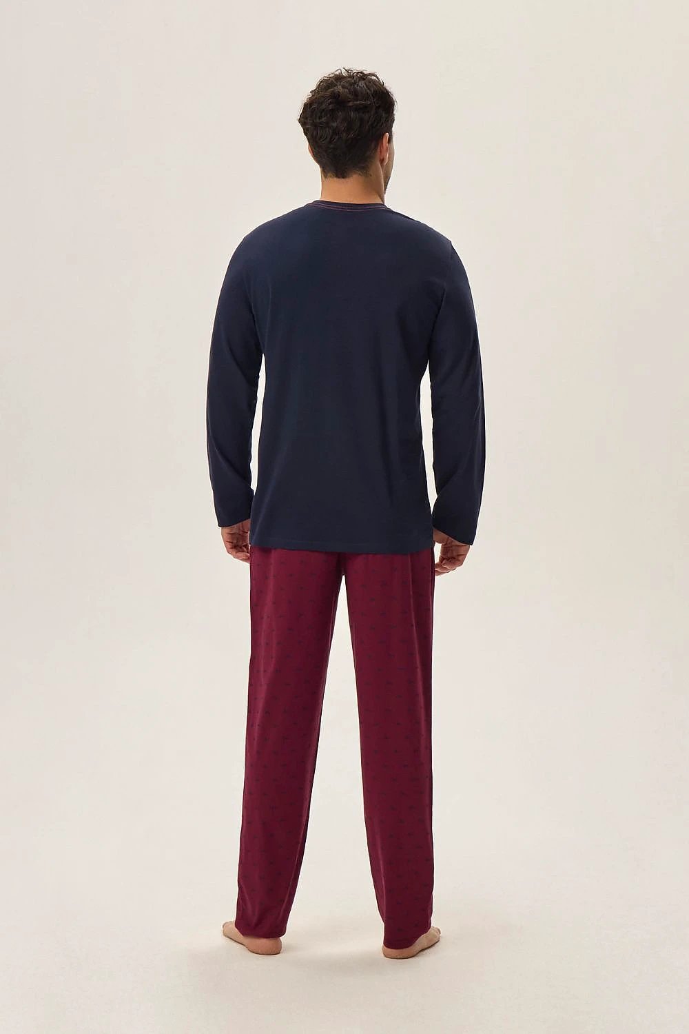 Hope Men's Pajamas - Soft Cotton Knit for Ultimate Comfort and Mountain Motif Design by Henderson