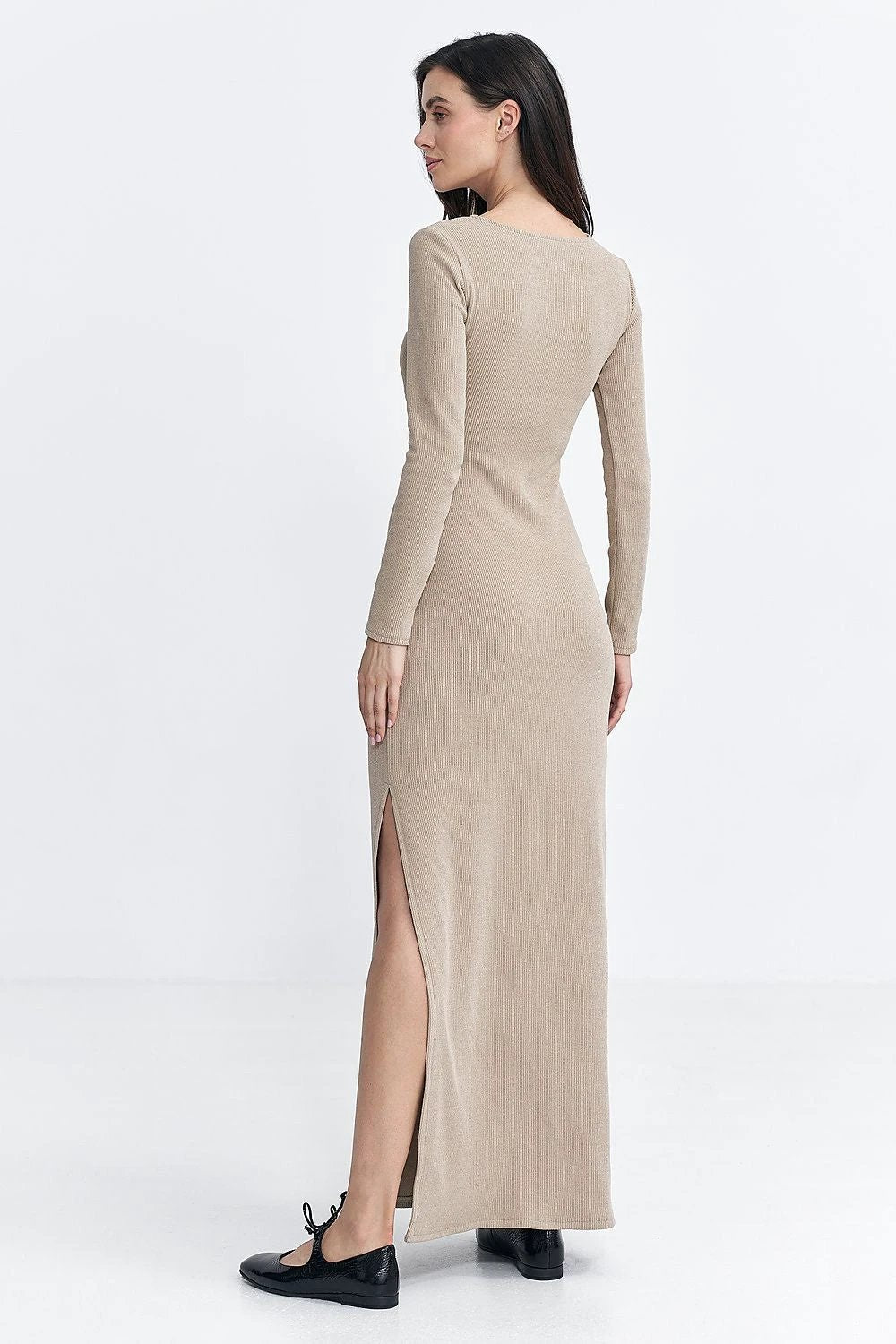 Keyhole Long-Sleeve Maxi Dress — product view 7