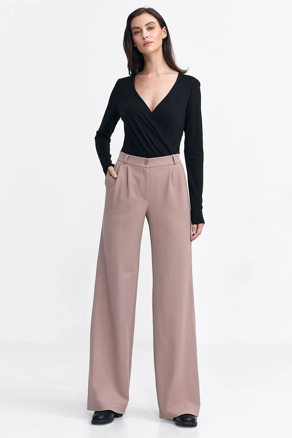 Pleated Wide-Leg Trousers — product view 10