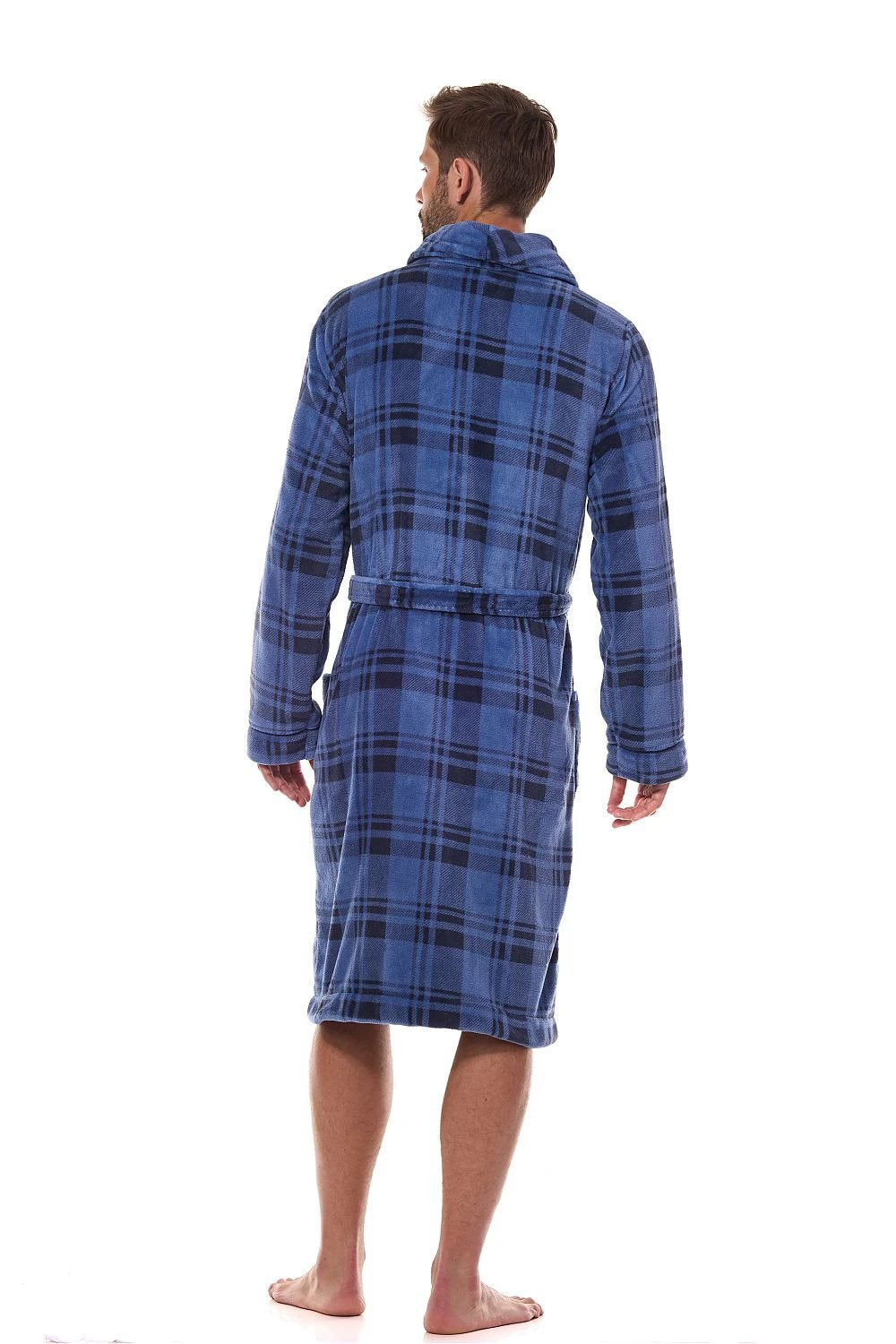 L&L Soft Printed Men's Bathrobe - Luxurious Comfort with Piping Trim and Embroidery by L&L collection
