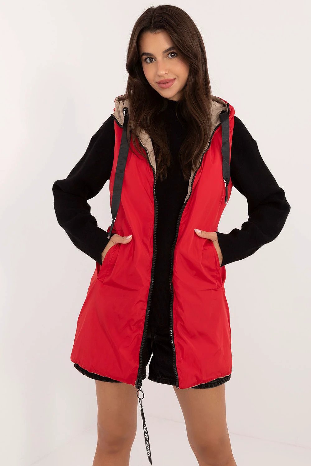 Gilet Double-Sided Quilted Vest - Practical and Stylish for Cold Weather with Secure Pockets by Factory Price