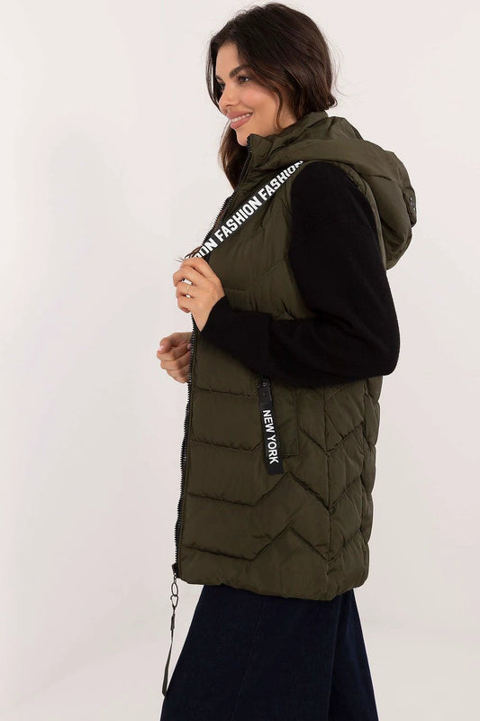 Gilet Quilted Zippered Vest - Hooded Warm Insulation for Everyday Style and Comfort by Factory Price