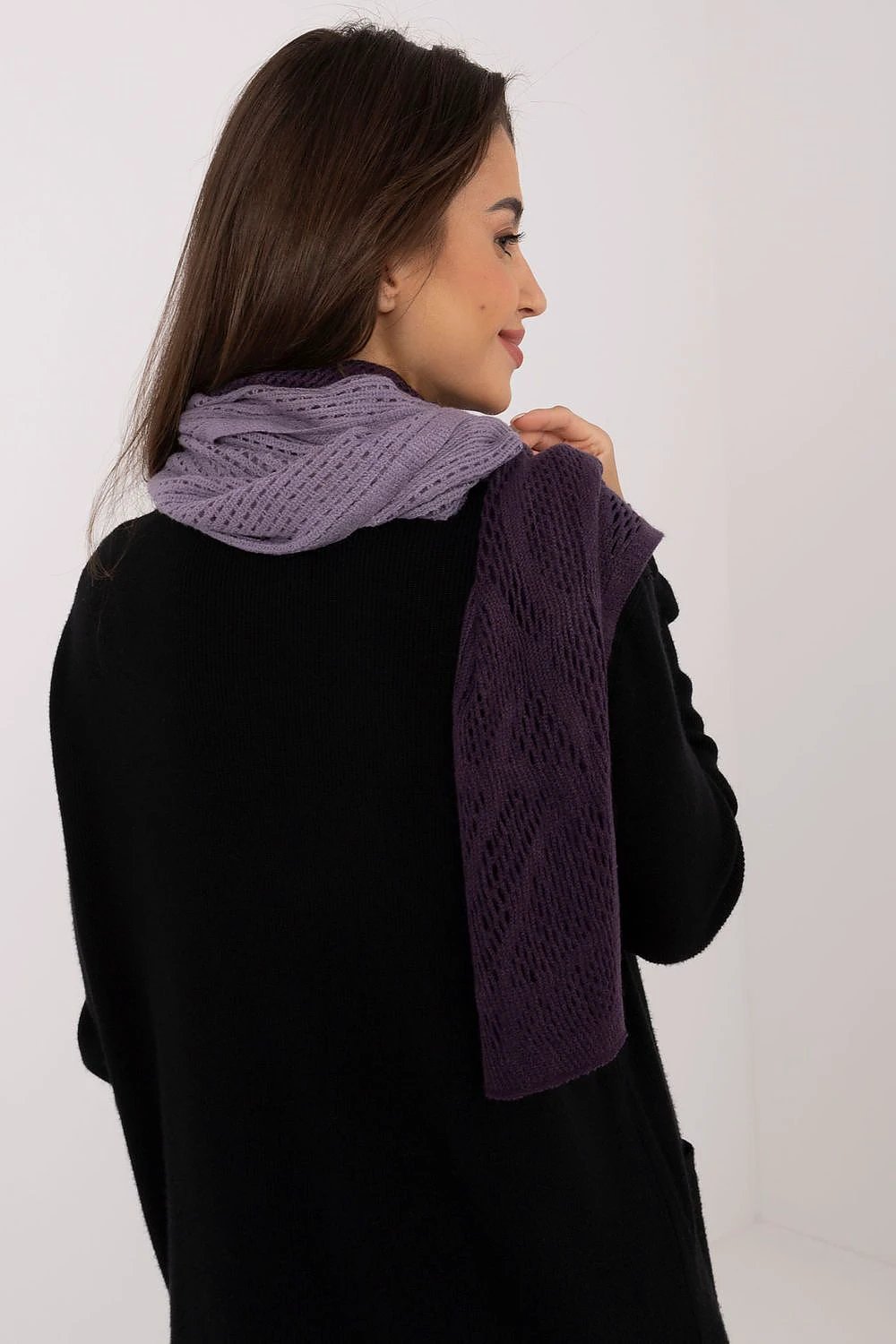 Openwork Cotton Wool Shawl 190cm Elegant Winter Scarf by AT