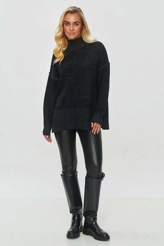 Makadamia Turtleneck - Oversized Women's Sweater with High Neck, Loose Fit, and Cozy Warmth for Winter Wear by Makadamia