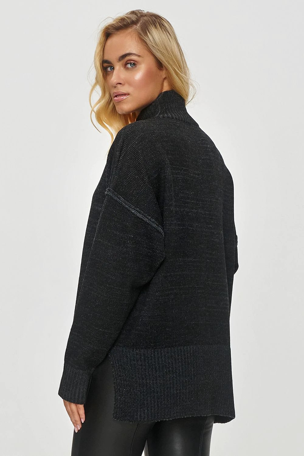 Makadamia Turtleneck - Oversized Women's Sweater with High Neck, Loose Fit, and Cozy Warmth for Winter Wear by Makadamia