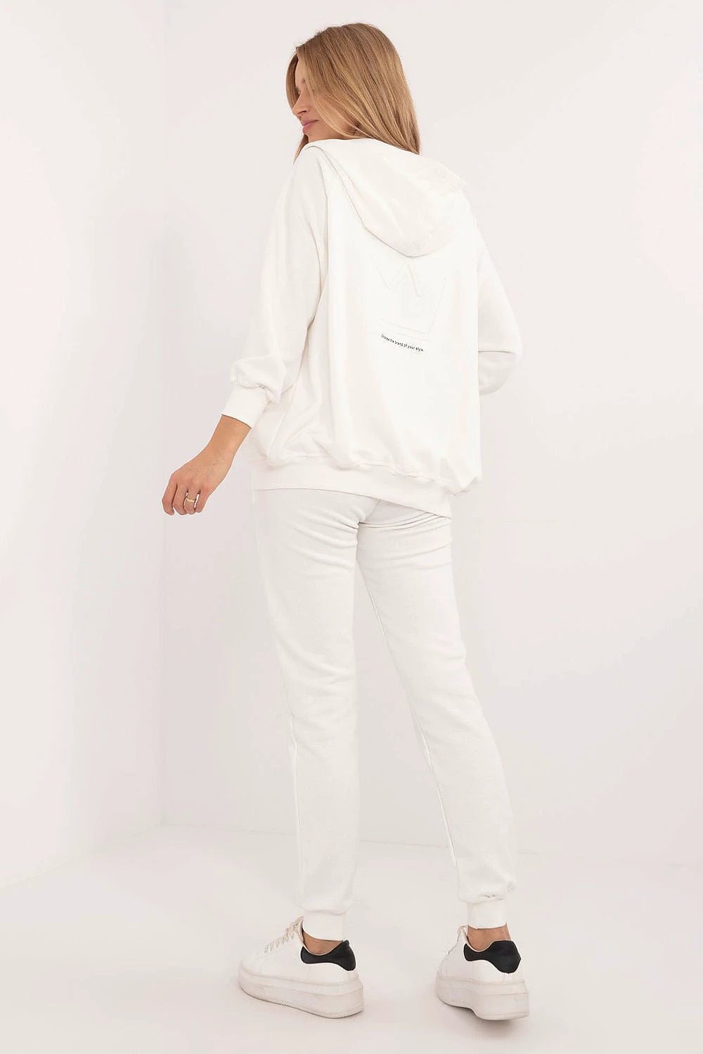 Set Factory Women's Casual Sweatshirt Set - Soft Cotton Polyester Blend for Comfort and Versatility by Factory Price