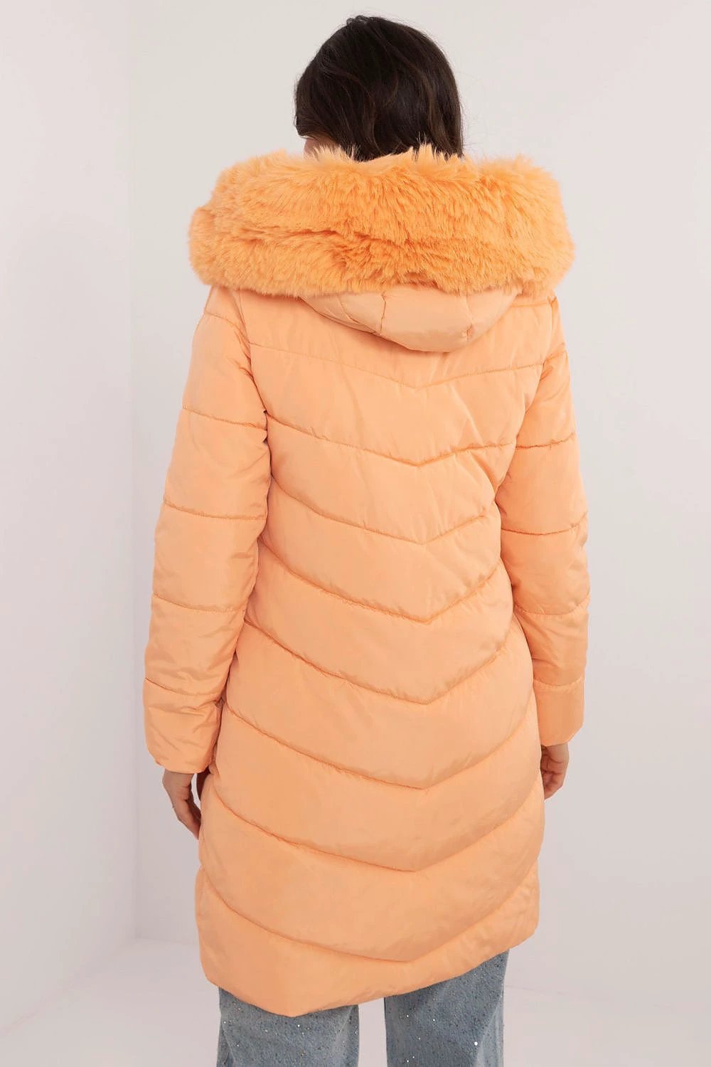 Jacket Factory Warm Polyester Winter Jacket - Insulated with Synthetic Down and Detachable Fur for Comfort and Style by Factory Price