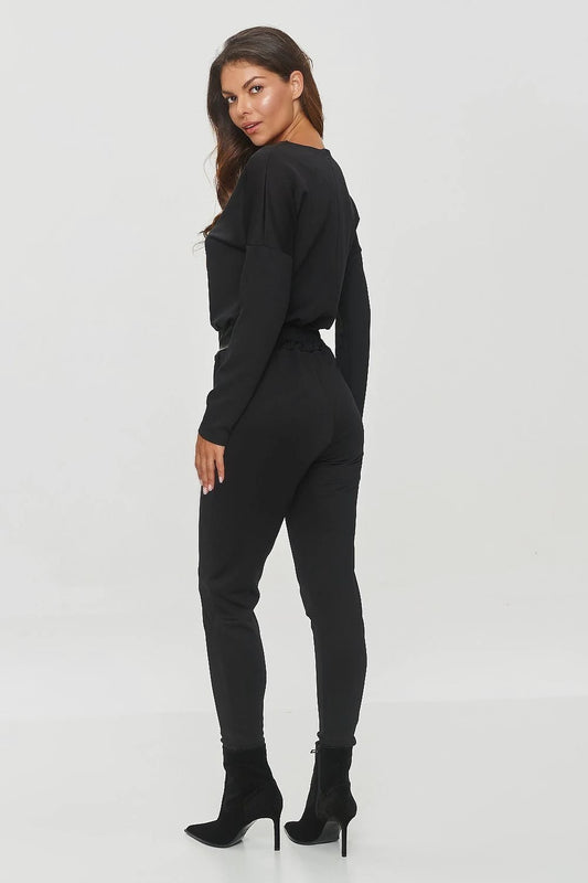 Makadamia Suit Makadamia - Comfortable Black Jumpsuit with Flattering Silhouette for Women by Makadamia