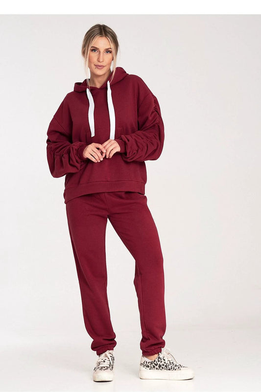 Figl Tracksuit Trousers - Soft 100 Percent Cotton Sweatpants with Elastic Waist and Cuffs by Figl