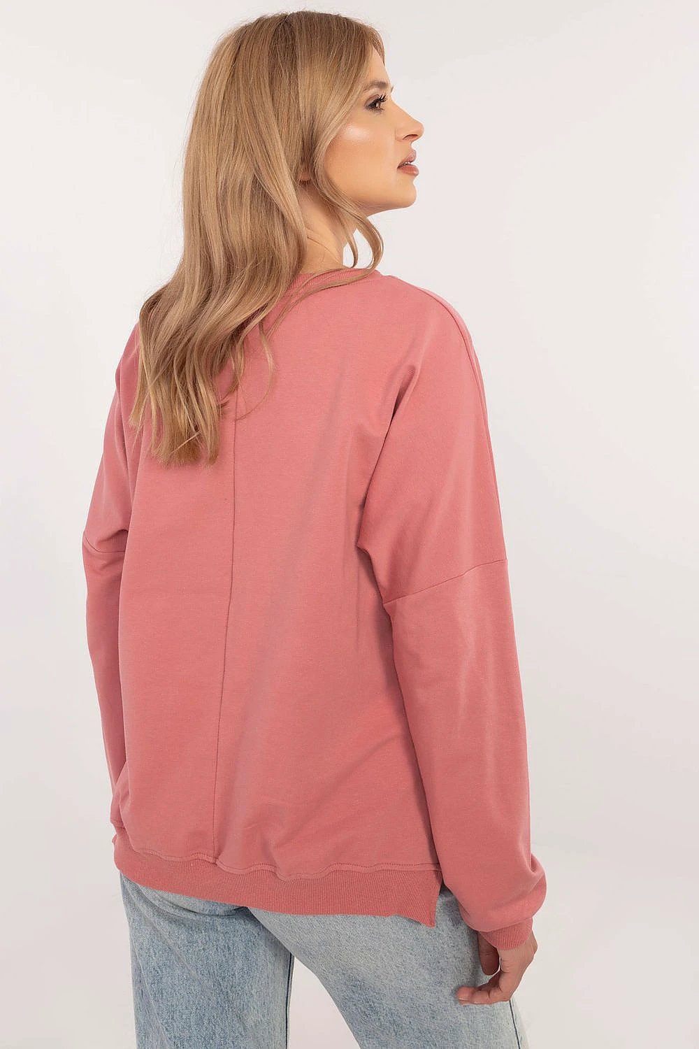 Sweatshirt Factory Women's Rhinestone Print Sweatshirt - Casual Style and High-Quality Cotton Fabric by Factory Price