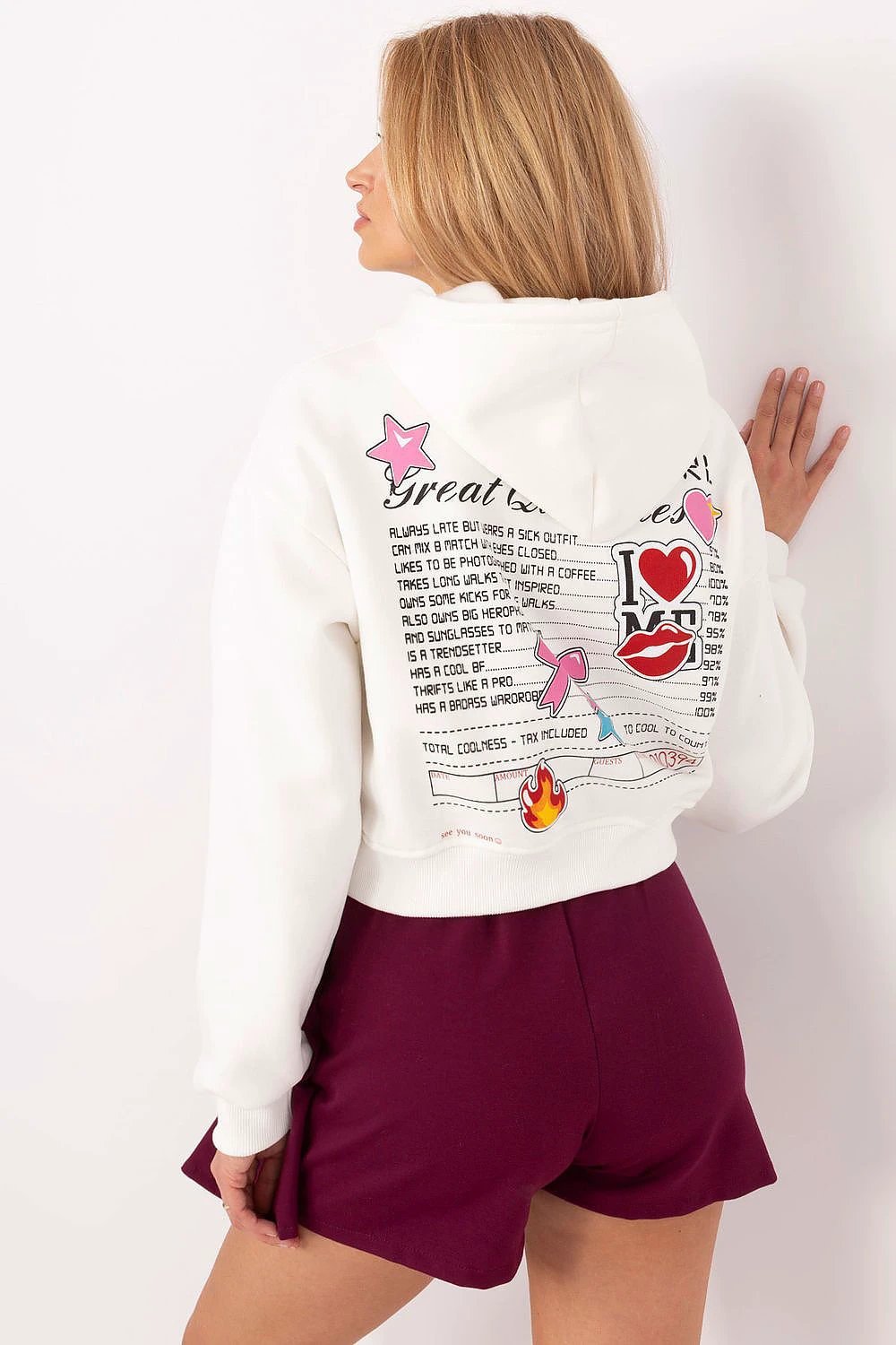Sweatshirt Factory Women's Short Sweatshirt - Comfortable Insulated Design for Autumn-Winter Wear by Factory Price