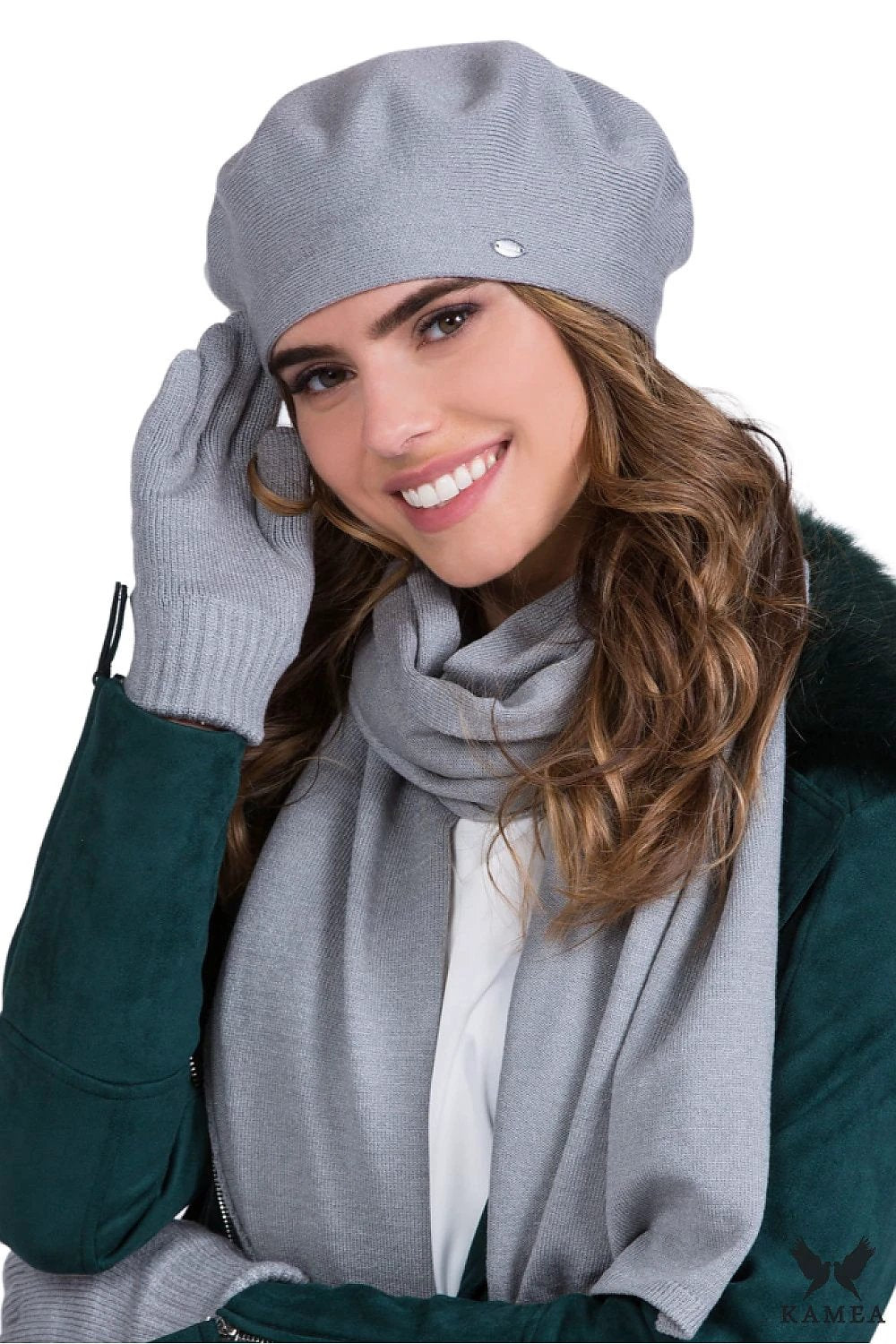 Inezz Women Fuchsia Beret Kamea Viscose Blend Lightweight by Kamea