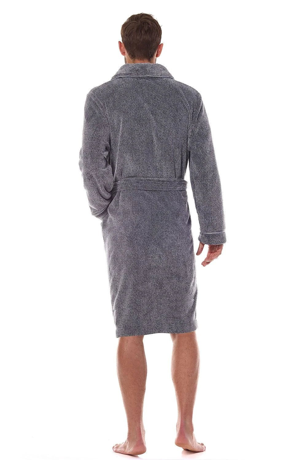 L&L Men's Kimono Bathrobe - Soft, Breathable Fabric with Elegant Collar for Ultimate Comfort and Style by L&L collection