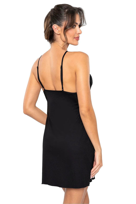 Donna Women's Nightshirt - Soft Viscose for Ultimate Comfort, Adjustable Straps, and Loose Fit for Relaxing Nights by Donna