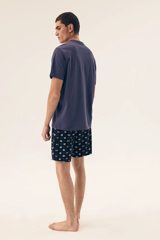 Henderson Men's Pyjama - Soft and Comfortable Fabric for Relaxing Sleep with Round Neckline by Henderson