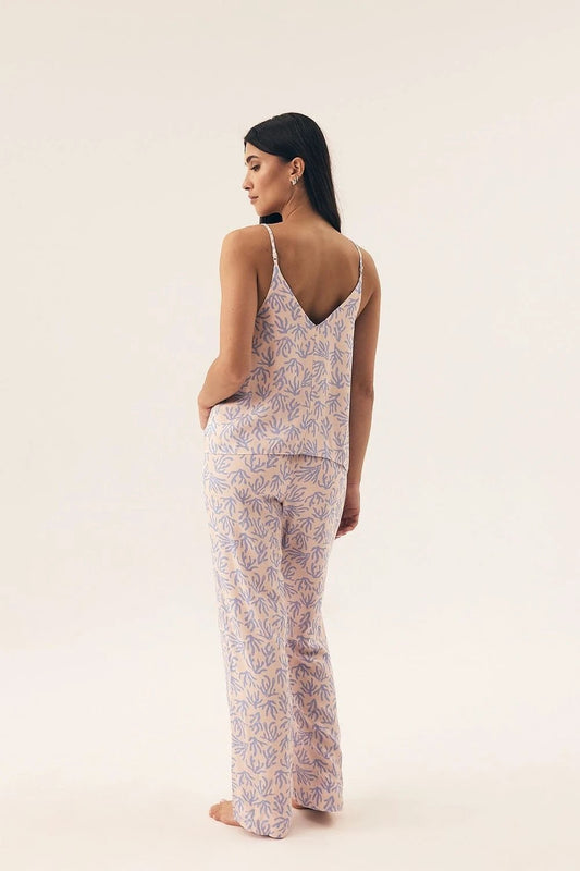 Henderson Women's Comfortable Pajama Set - Elegant V-Neck Design, Loose Fit, Soft Breathable Material by Henderson