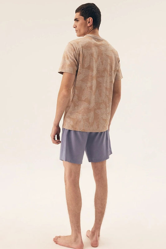 Henderson Short-Sleeved Men's Pyjamas - Soft, Breathable Fabric for Comfortable Warm Nights by Henderson