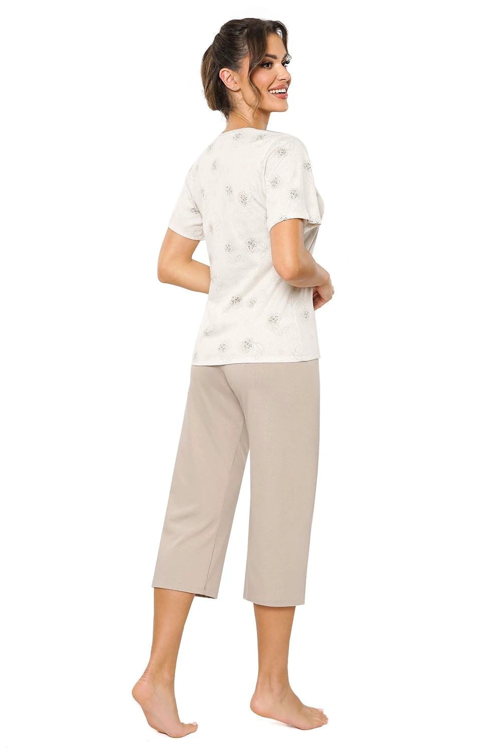Donna Women's Short-Sleeved Pajamas - Comfortable, Breathable Fabric with Stylish Print for Relaxing Evenings by Donna