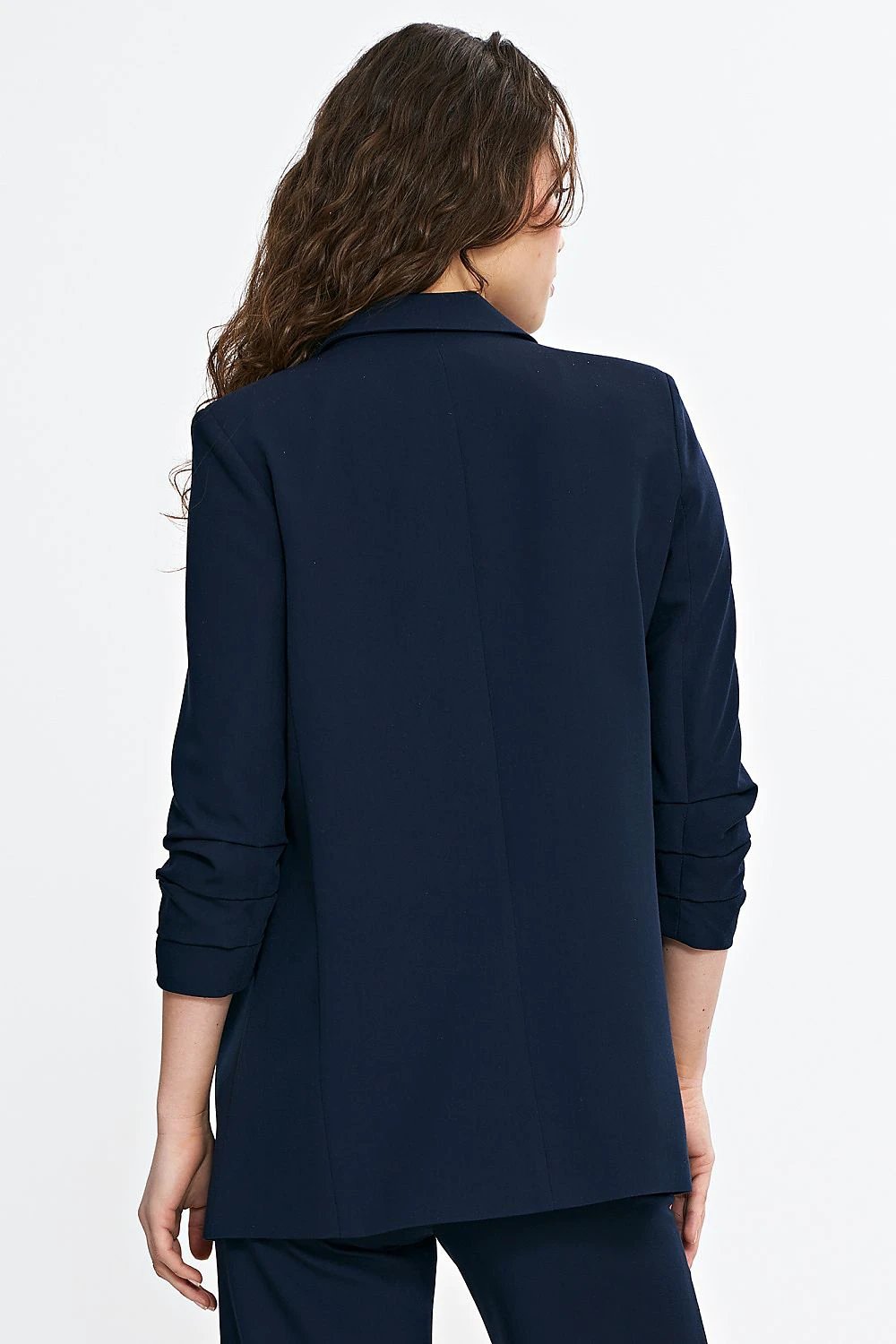 Nife Stylish Women's Blazer - Loose Cut with 3/4 Sleeves and Shoulder Pads for Elegant Casual Wear by Nife