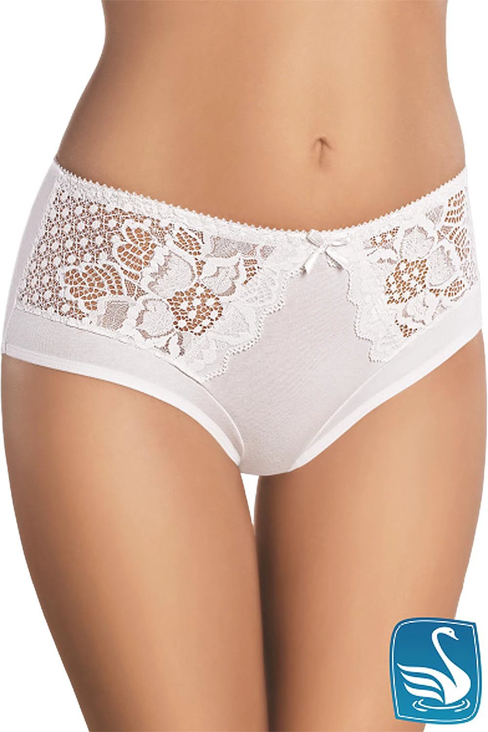 Gabidar Cotton Panties With Lace Top And Satin Bow Comfort by Gabidar