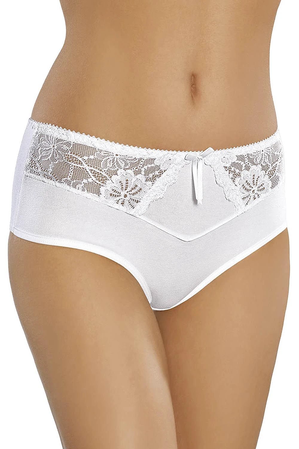 Gabidar Cotton Full Briefs With Lace Trim And Satin Bow by Gabidar