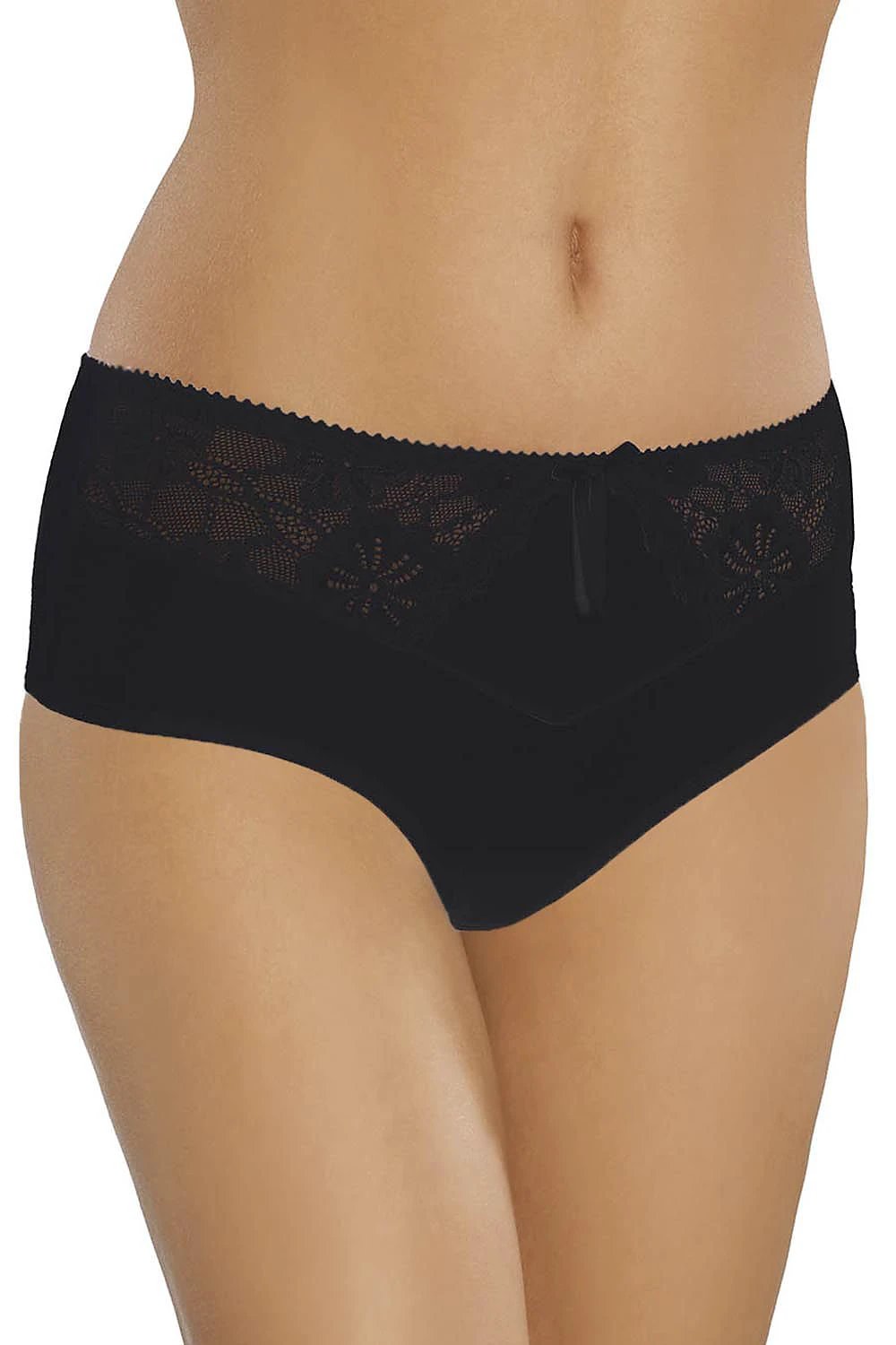 Gabidar Panties Satin Bow Cotton Full Briefs Lace Trim by Gabidar