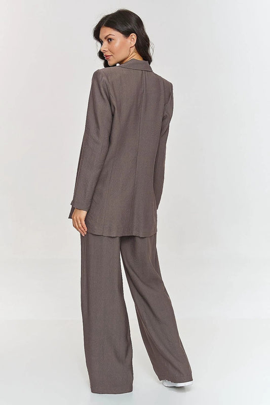 Makadamia Set Makadamia - Stylish Comfortable Women's Pants Set with Loose Cut and Belt by Makadamia