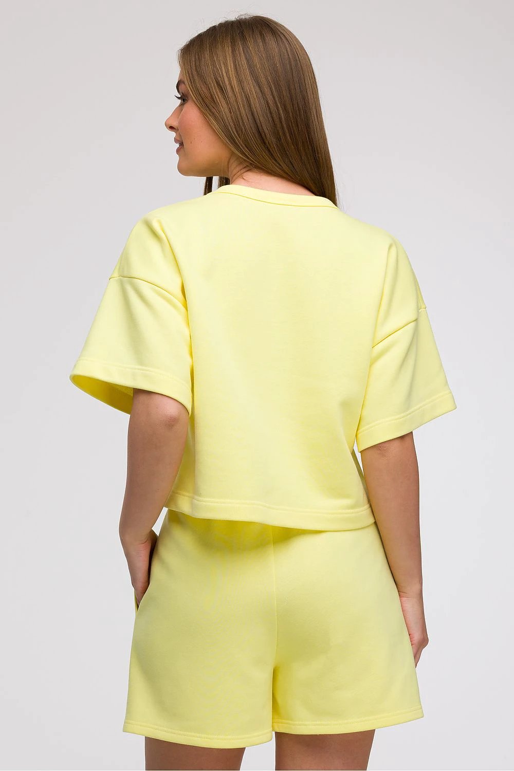 BeWear Loose Cropped Blouse For Women - Lightweight Breathable Summer Style With Short Sleeves And Comfortable Fit by BeWear