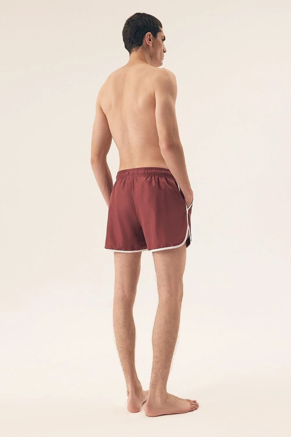 Henderson Men's Comfortable Swim Trunks with Elastic Waistband and Pockets - Fashionable Sporty Design by Henderson
