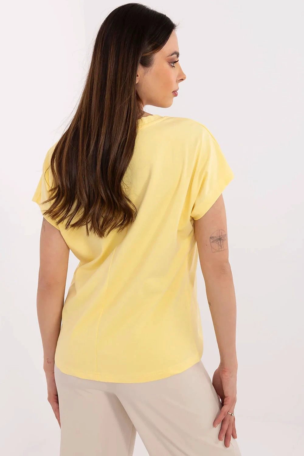 T-shirt Factory Women's Casual T-Shirt - Comfortable Soft Cotton Blend with Elastane for Everyday Wear by Factory Price