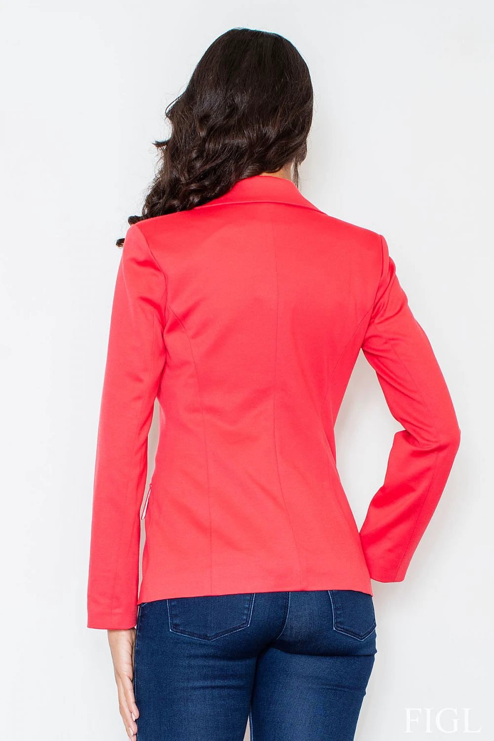 Figl Knitted Jacket Model 10113 - Elegant Design Matches Skirt with Comfortable Polyester Blend by Figl