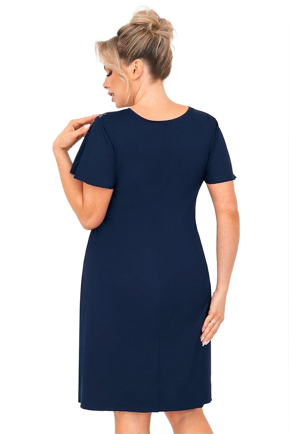 Donna Women's Plus Size Nightshirt - Soft Breathable Viscose with V-Neck for Ultimate Comfort by Donna