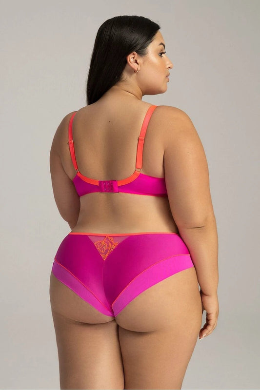 Ava Brazilian Style Panties Model 215769 - Elegant Comfort with Subtle Tulle Design by Ava