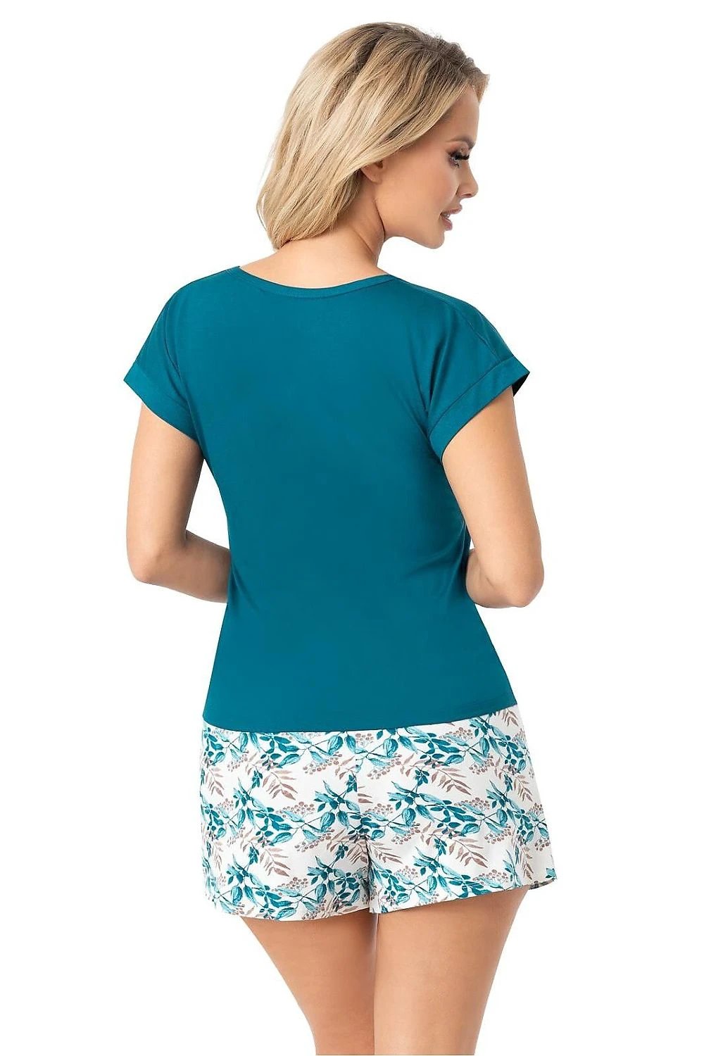 Donna Women's Pyjama 216014 - Soft Viscose Short Sleeve Set for Comfortable Warm Nights by Donna
