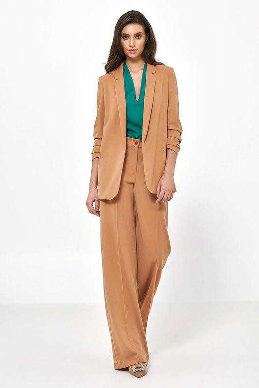 Nife Women's Blazer - Comfortable, Elegant Design with Gathered Sleeves for Casual and Office Wear by Nife