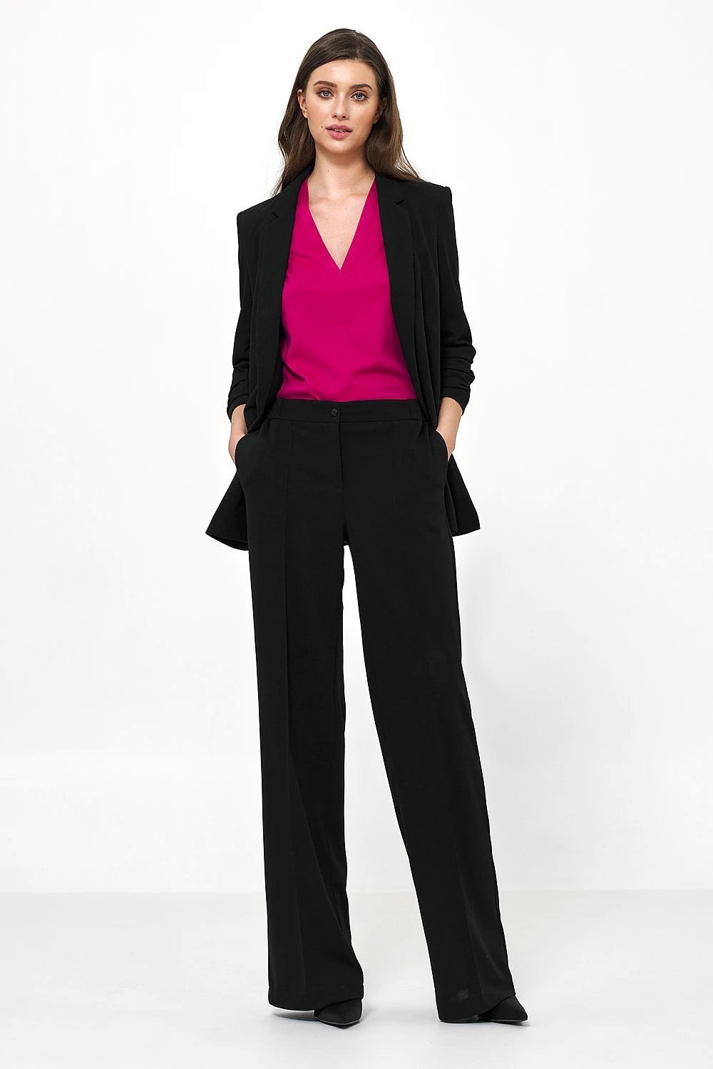 Nife Women's Blazer - Comfortable, Elegant Design with Gathered Sleeves for Casual and Office Wear by Nife