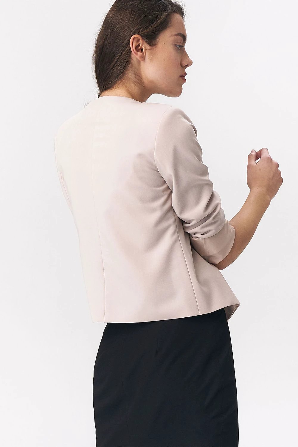 Nife Jacket - Comfortable Short Office Style Jacket With Soft Viscose Material by Nife