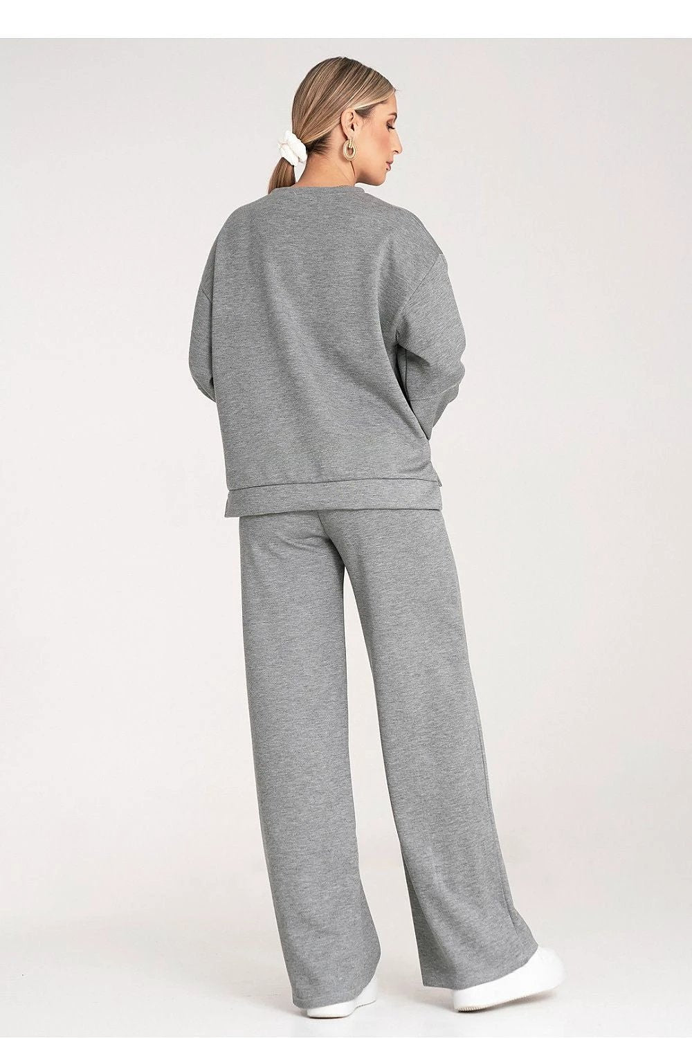 Figl Women's Black Tracksuit Set - Comfortable Loose Fit with Elastic Waistband and Drawstring by Figl