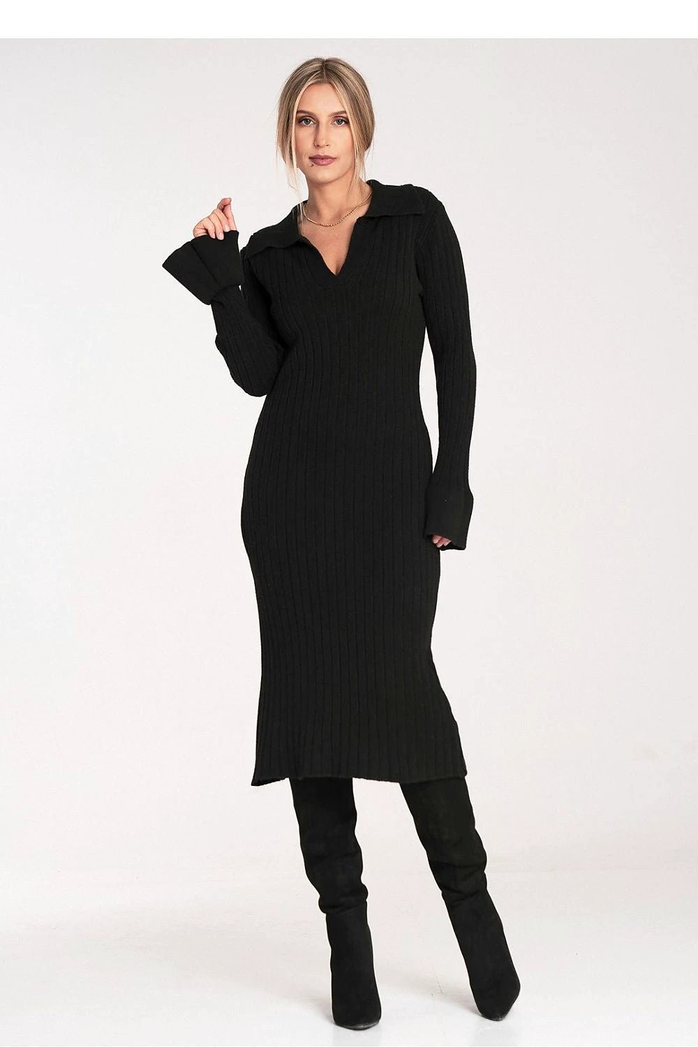 Figl Daydress - Stretchy Spandex Blend for Comfort and Flexibility, EU Size 0 with 118 cm Length and Versatile Fit by Figl