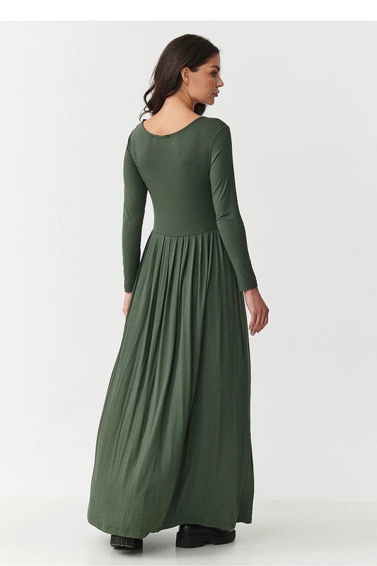 Makadamia Women's Daydress - Comfortable Stretch Viscose Fabric in Brown for Daily Wear by Makadamia