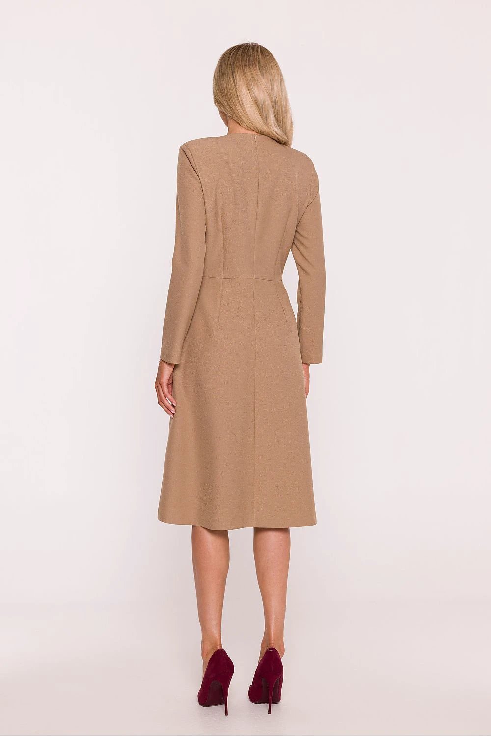 Stylove Daydress - Elegant A-Line Women's Dress with Long Sleeves and Comfortable Lining by Stylove