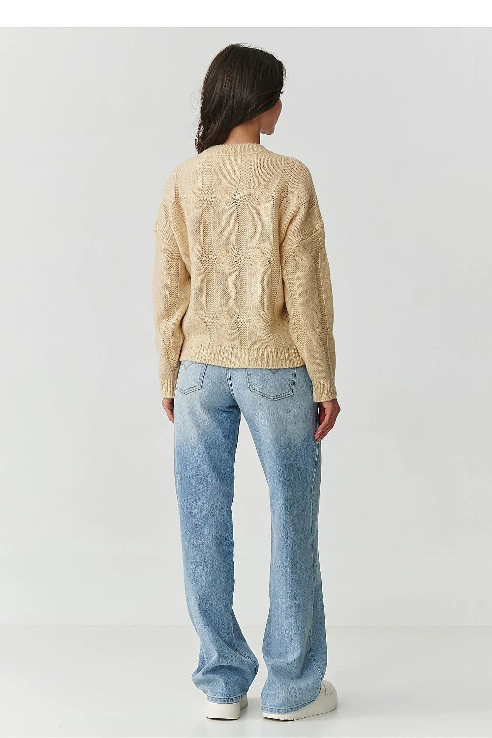Makadamia Jumper Makadamia - Soft Luxurious Braided Sweater for Women with Wool Blend by Makadamia