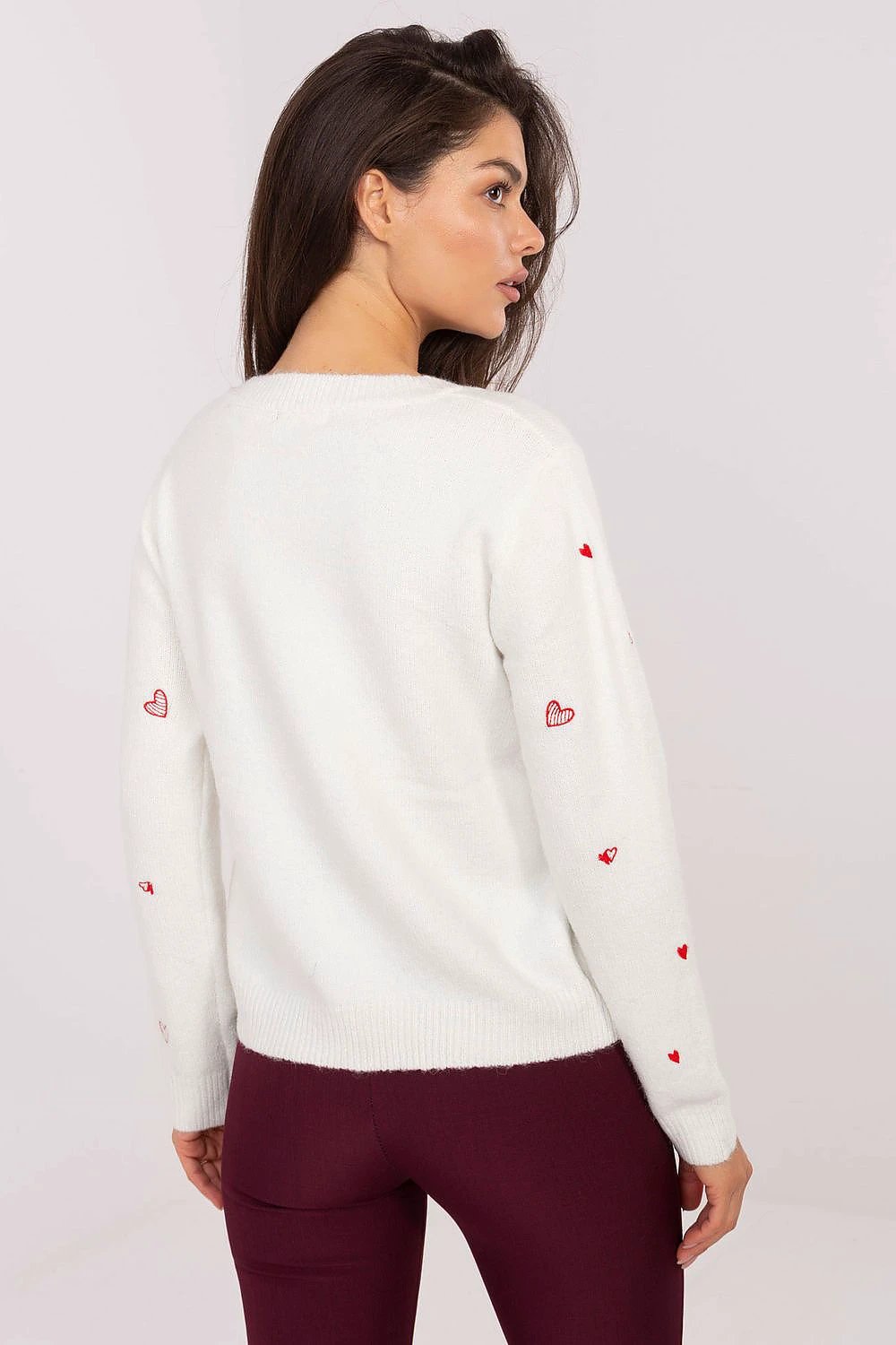 Cardigan Factory Women's Long Sleeve Embroidered Heart Cardigan - Soft Warm Blend For Casual Everyday Styling by Factory Price