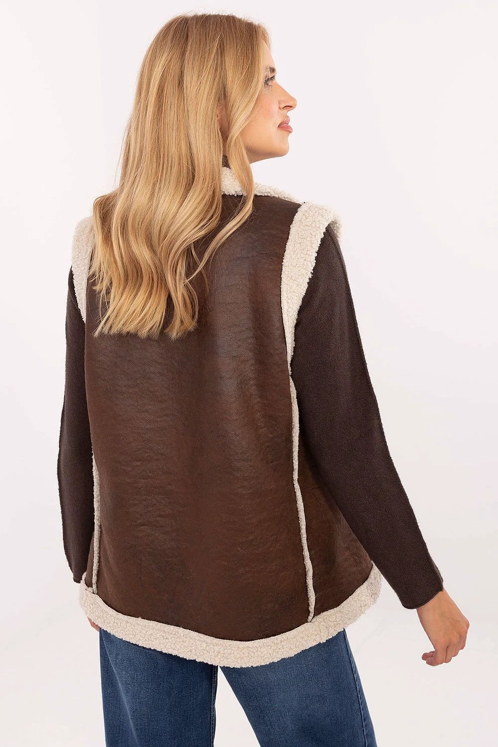 Gilet High-Quality Polyester Women's Fur Vest - Lightweight, Comfortable, and Stylish for Cold Weather by Factory Price