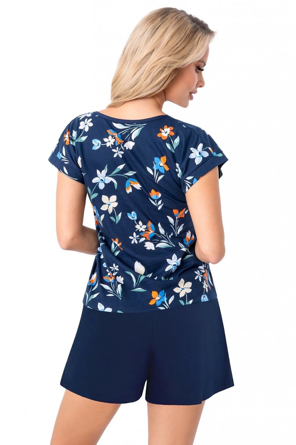 Pyjama Donna - Lightweight Breathable Women's Pajamas with Stylish V-Neck Print for Comfortable Sleep by Donna