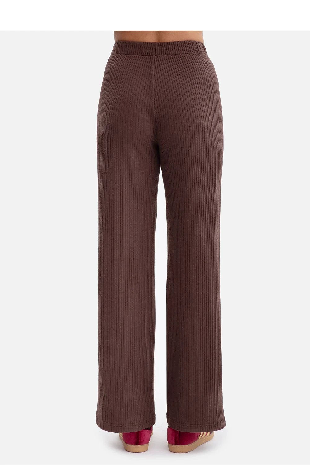 BeWear Women Ribbed Knitted Trousers - Soft Elastic Waist for Comfort and Loose Fit by BeWear