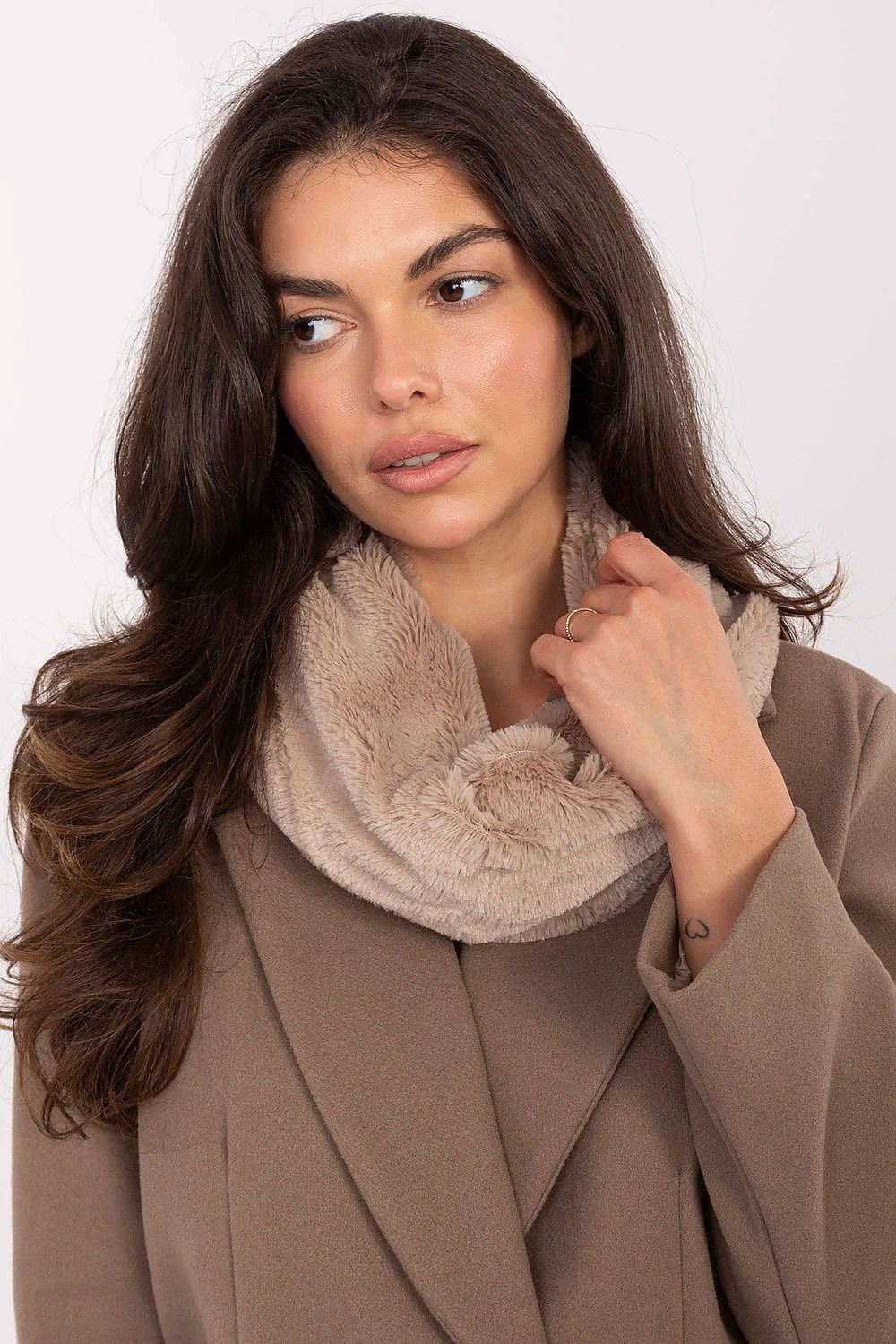 Infinity Scarf Fur Neck Warmer Soft Cozy Wrap 82cm by AT